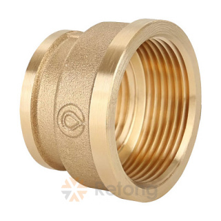 Муфта переходная Gappo 1 1/2" х 1 1/4" ВР-ВР, латунная