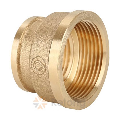 Муфта переходная Gappo 1 1/2&amp;quot; х 1 1/4&amp;quot; ВР-ВР, латунная